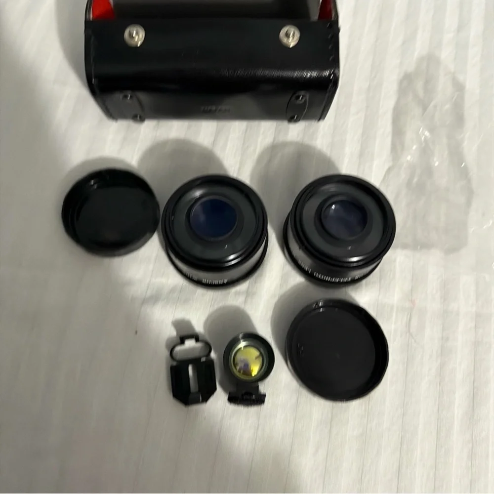 Anscor Telephoto, Wide Angle, Tele-Wide Finder Lens Set with Case